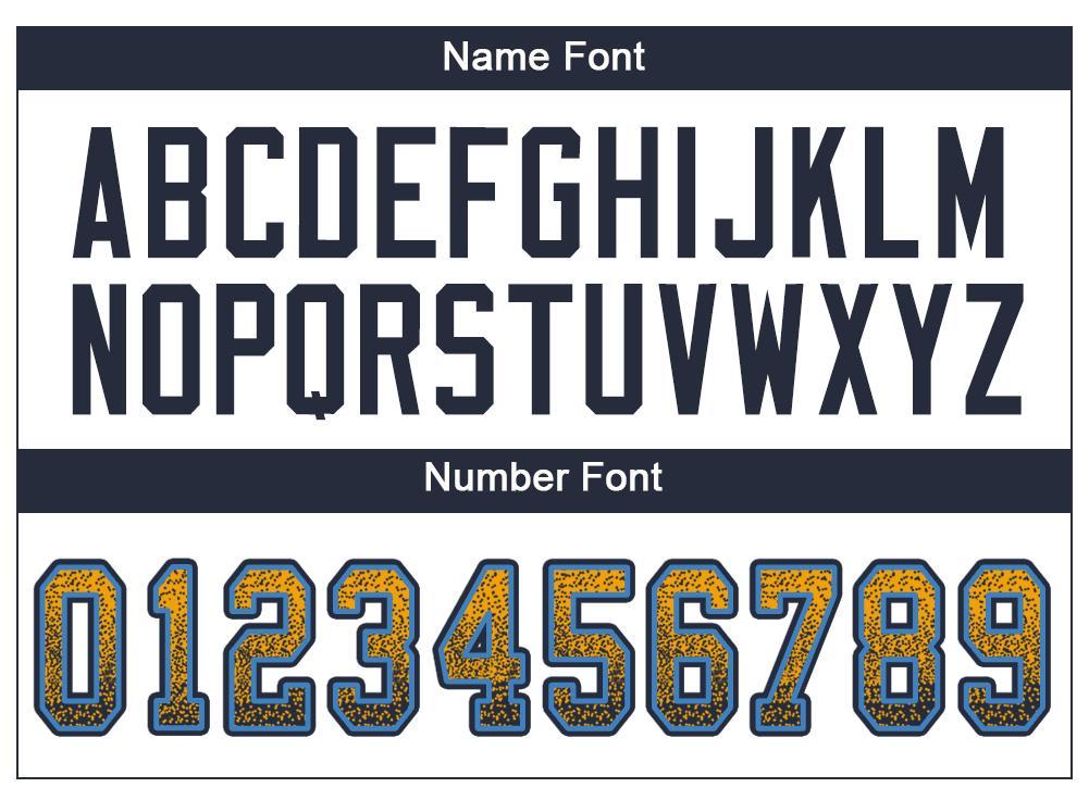 Custom Gold Navy-Powder Blue Drift Fashion Football Jersey