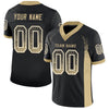 Custom Black Vegas Gold-White Drift Fashion Football Jersey