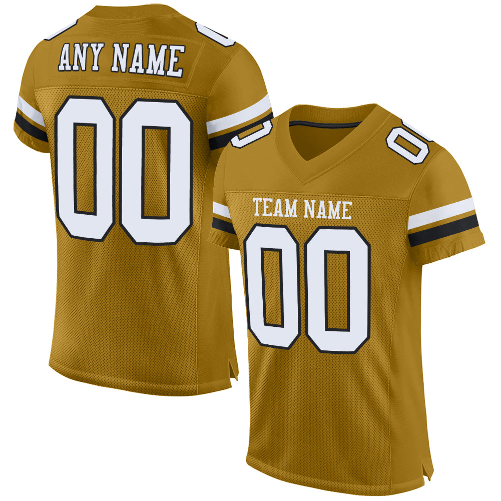 Brown and shop gold football jersey