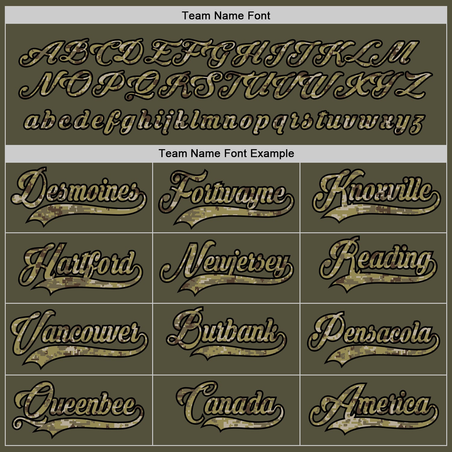 Custom Olive Camo-Old Gold Salute To Service Hockey Jersey