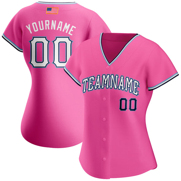 Custom Black White-Pink Authentic Two Tone Baseball Jersey Fast Shipping –  FiitgCustom