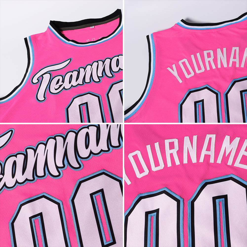 custom pink basketball jersey