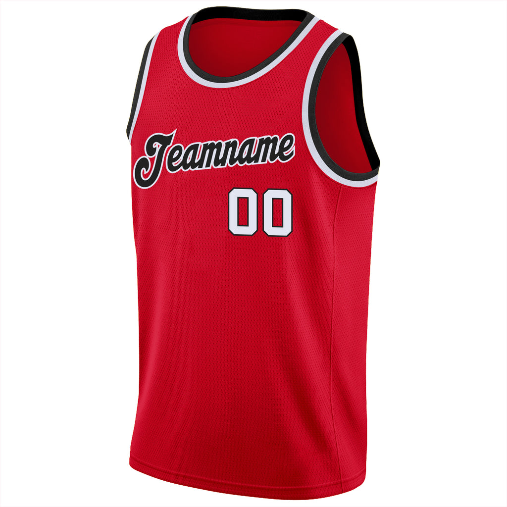 red white and blue basketball jersey