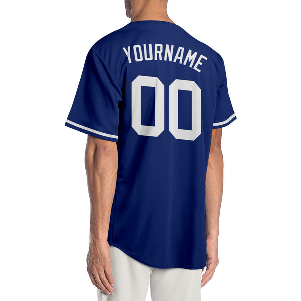 Custom Royal White-Red Authentic Baseball Jersey