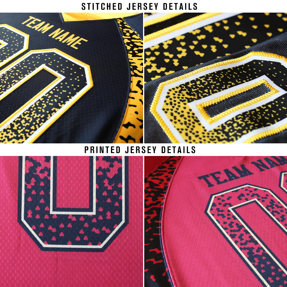 Custom Navy Neon Green-Gray Drift Fashion Football Jersey