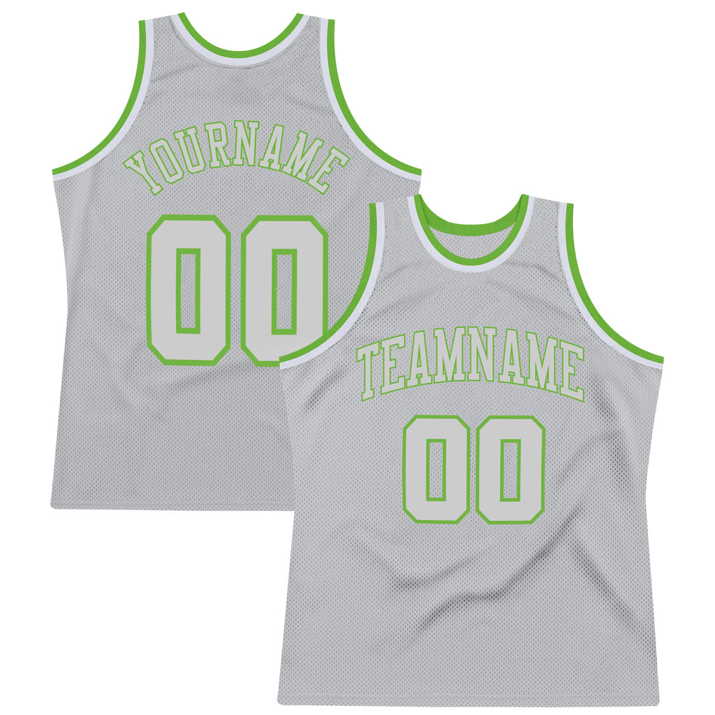 FIITG Custom Basketball Jersey Neon Green Maroon-White Authentic Throwback
