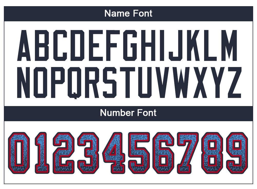 Custom Powder Blue Navy-Red Drift Fashion Football Jersey